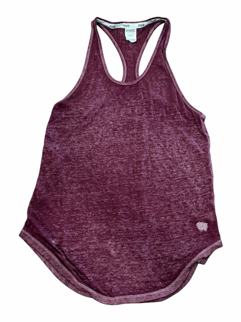 Victoria’s Secret PINK Plum Wash Racerback Lightweight Tank Top S